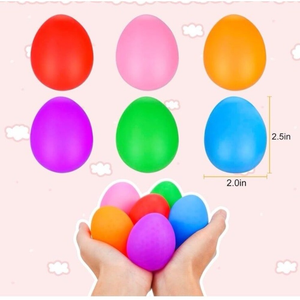 Easter Eggs Stress Ball Toys Kids 48 PCS Easter Basket Squishy Party Favors OW - Picture 4 of 8